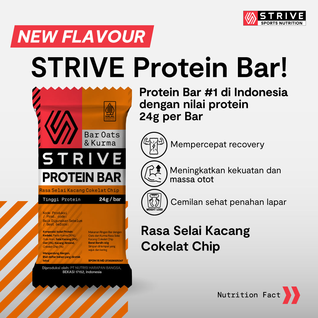 Strive Protein Bar - 1 pc (24g Protein/ bar)