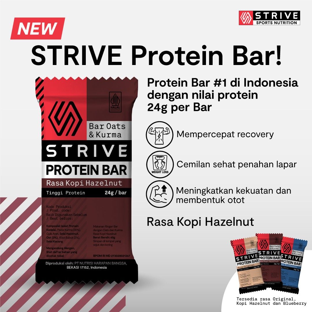 Strive Protein Bar - 1 pc (24g Protein/ bar)