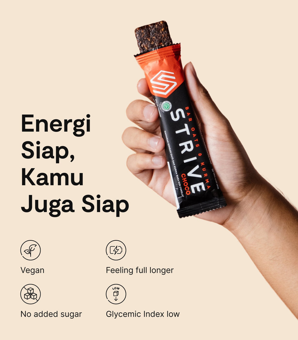 STRIVE Energy Bar Fullbar - Vegan No Added Sugar – striveindonesia