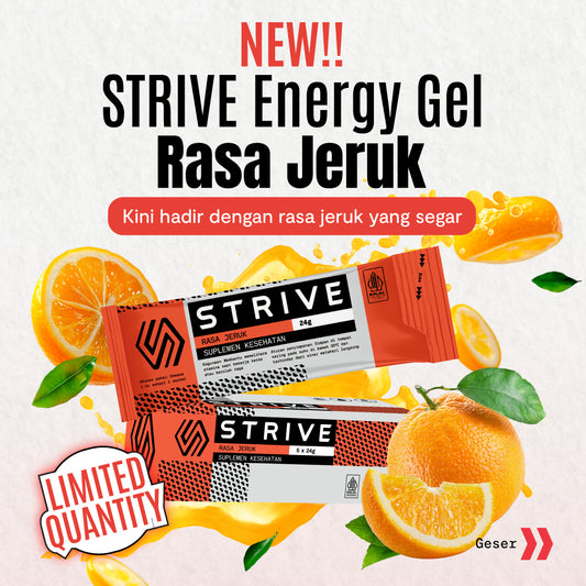 STRIVE ENERGY GEL JERUK 1 BOX ISI 5 PCS