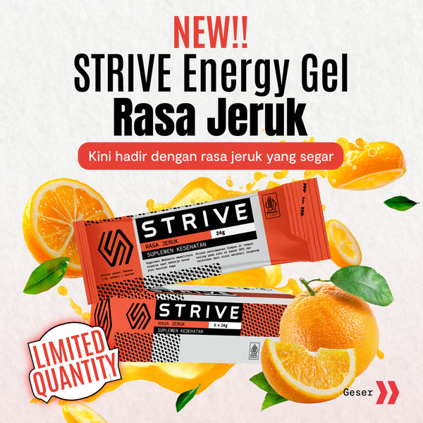 STRIVE ENERGY GEL JERUK 1 BOX ISI 5 PCS