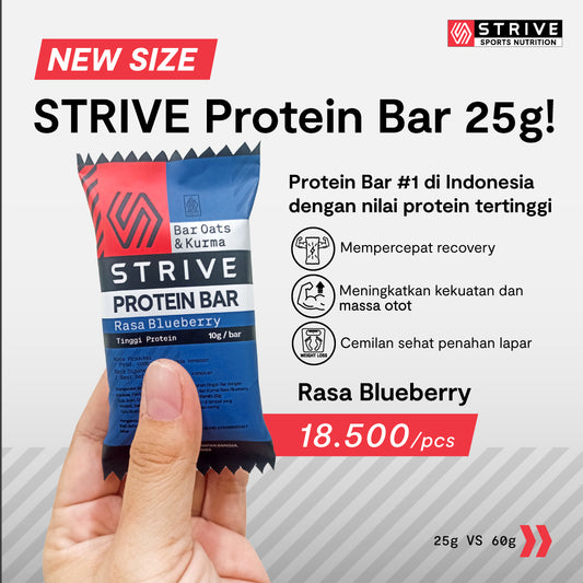 STRIVE Protein Bar Mini Size (25gr) 1 box isi 5pcs
