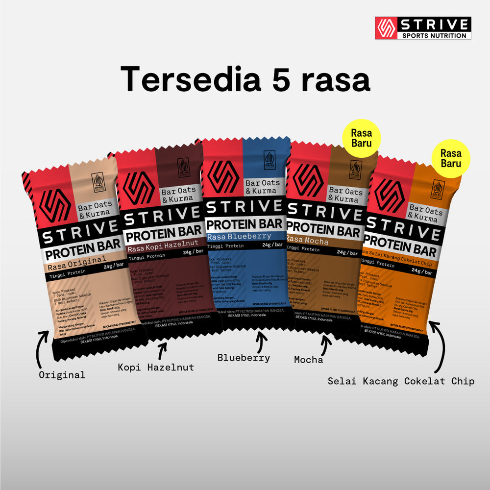 Strive Protein Bar 1 kotak isi 5pcs x 60g