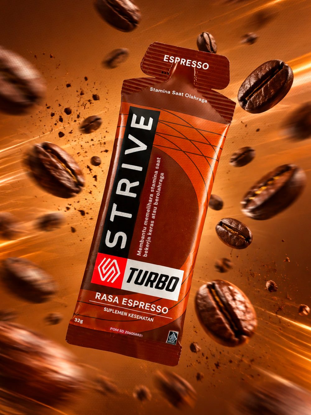 STRIVE Energy Gel TURBO Box 5s – Energy Booster Olahraga
