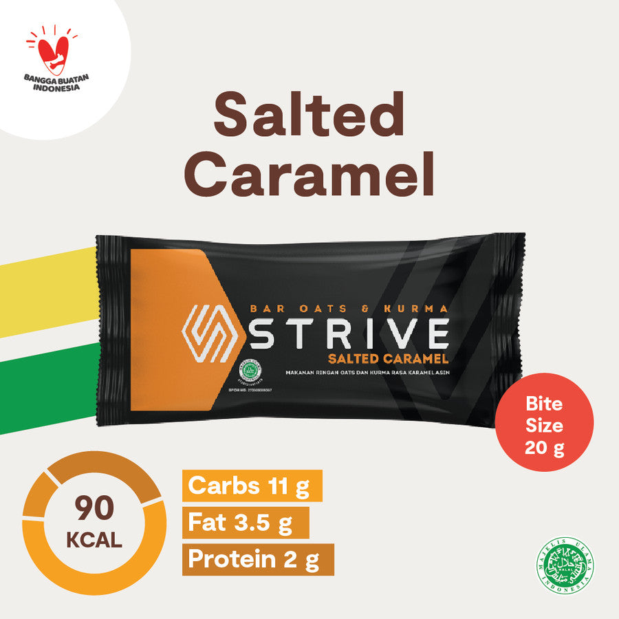 STRIVE ENERGY BAR - BITE SIZE 1 Box Isi 5pcs @20gr