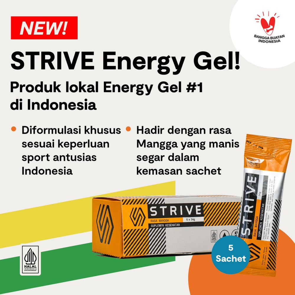 STRIVE ENERGY GEL 1 BOX ISI 5 PCS