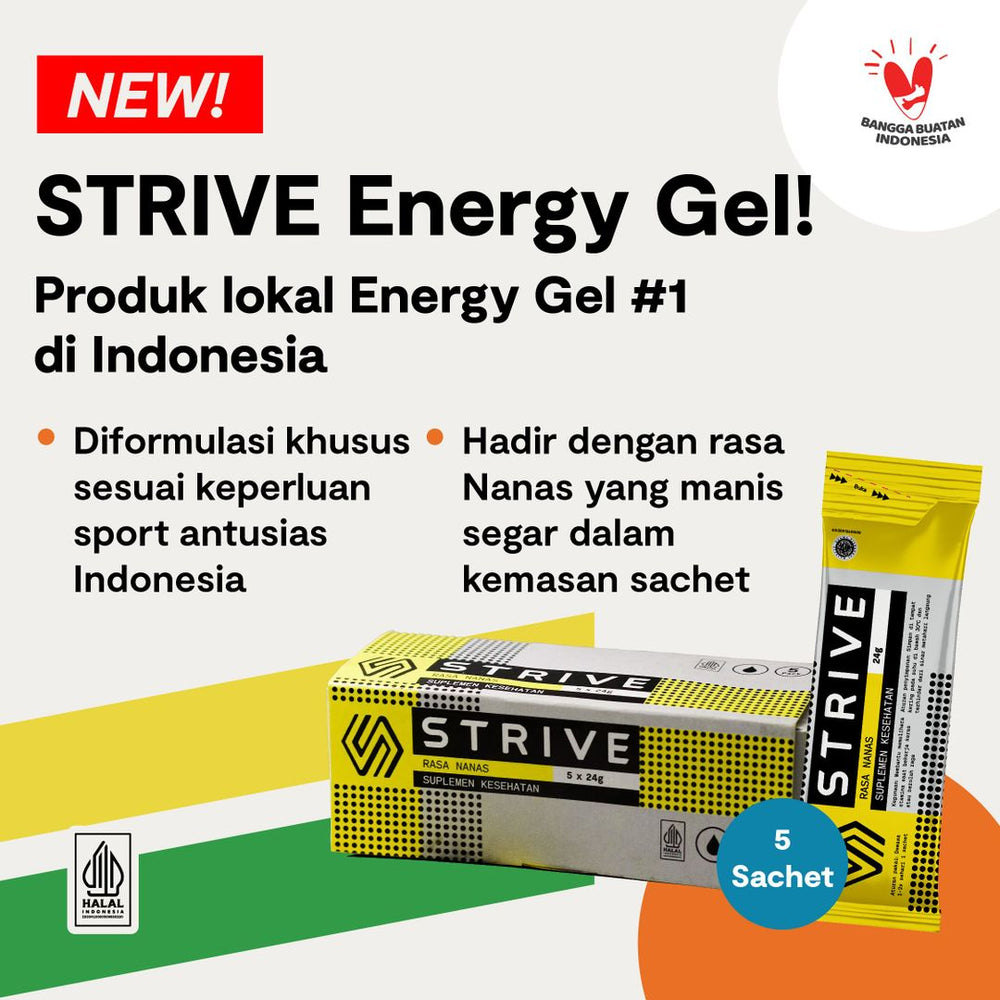 STRIVE ENERGY GEL 1 BOX ISI 5 PCS