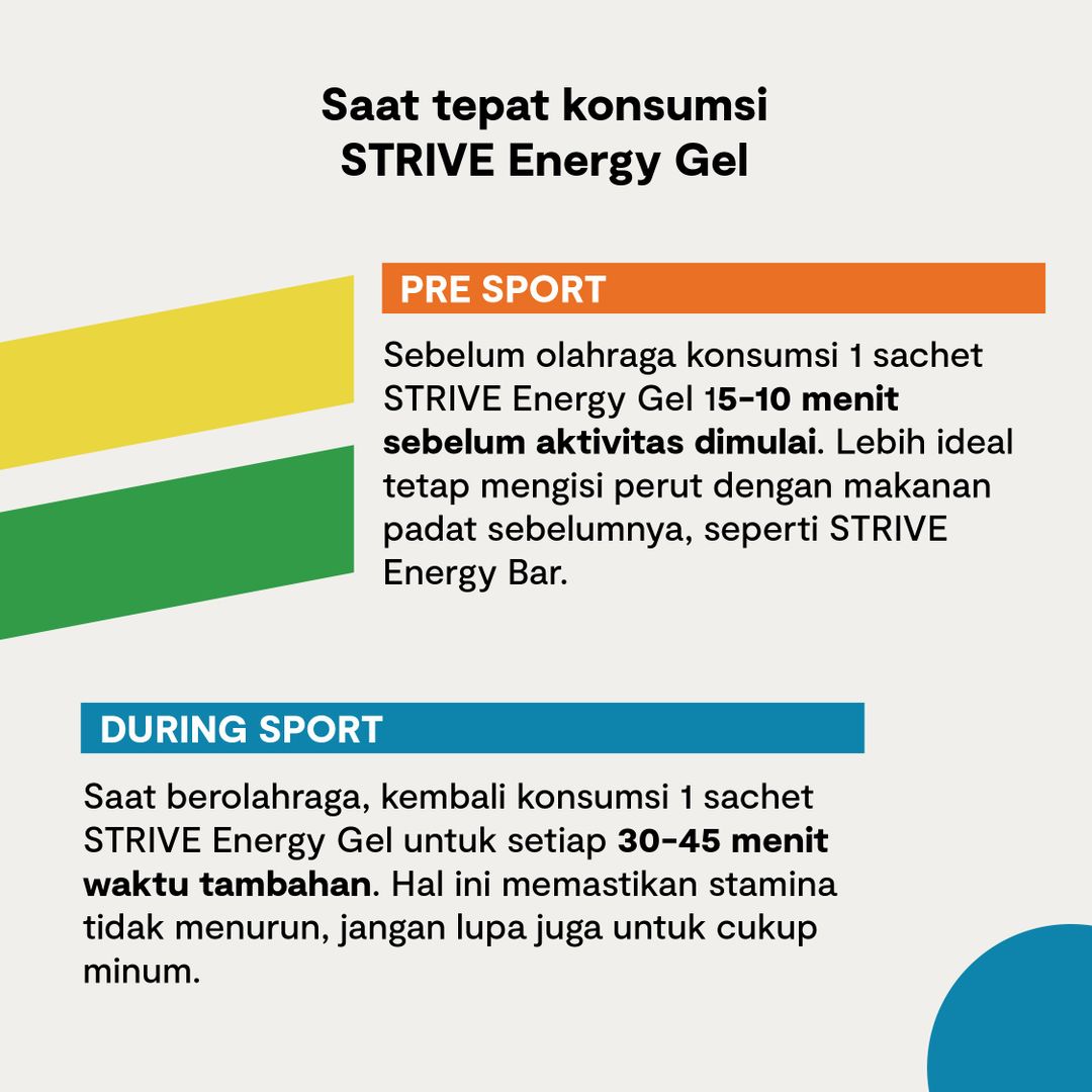 STRIVE ENERGY GEL 1 BOX ISI 5 PCS