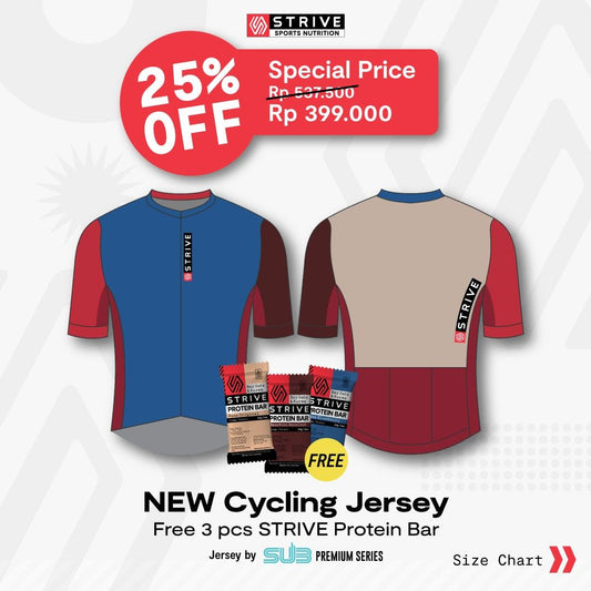 STRIVE NEW CYCLING JERSEY BY SUB - FREE 3PCS PROTEIN BAR