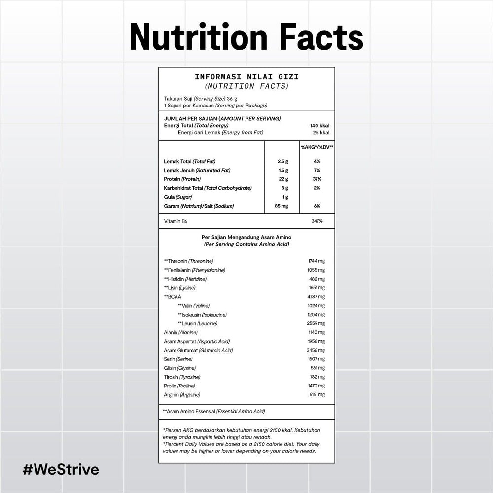 STRIVE Whey Protein - 1 buah (35g)