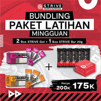 STRIVE - PAKET LATIHAN MINGGUAN (2 BOX GEL +1 BOX BAR)